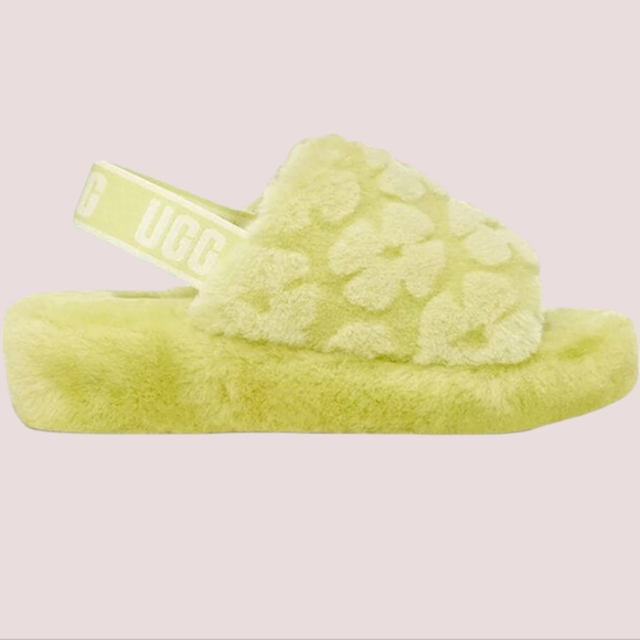 UGG Shoes - UGG Fluff Yeah Slide in Pollen Poppy Green 12
